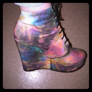 Rainbow Galaxy Boots
